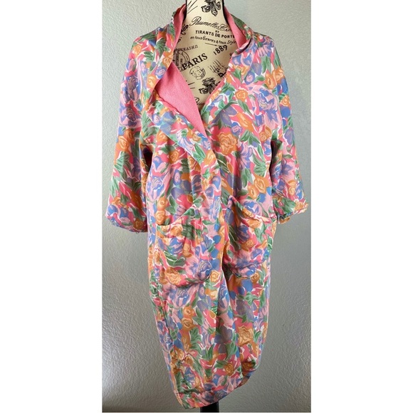 Vintage 90’s / Y2K Victorias Sectet Gold Label Floral Robe, size Medium / OS - Picture 6 of 10